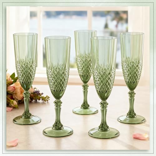 24 Pack Plastic Champagne Flutes (24 Count)
