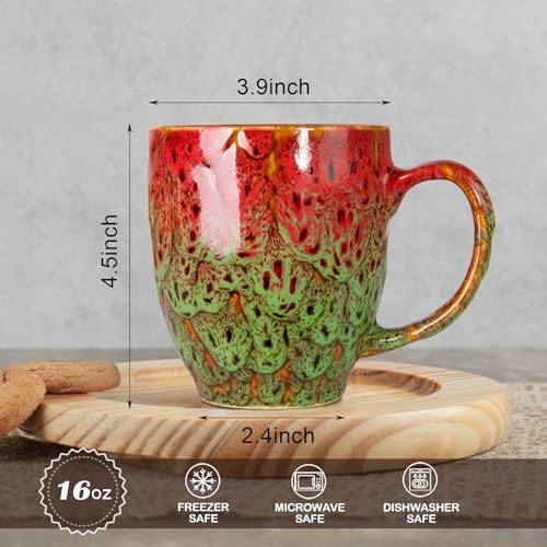16oz Ceramic Coffee Mug Tea Cup with Handle Novelty Mug for Office and Home