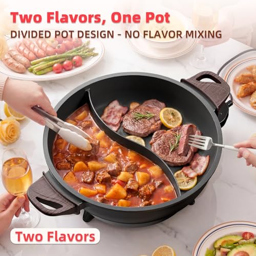 TWIN™ Dual Shabu Shabu Electric Hot Pot Fast & Even Heatup