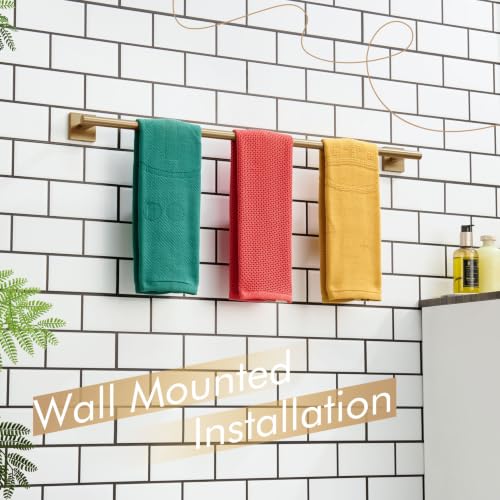 Bathroom Towel Bar 36'' Towel Holder for Bath Kitchen Wall Mount Towel Rails 36 Inch Champagne Bronze Stainless Steel B4005CPG