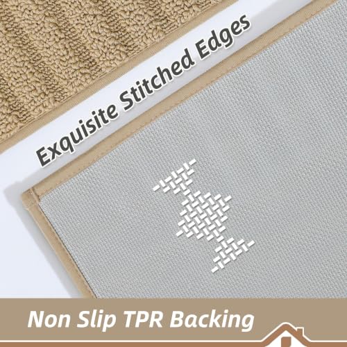 Kitchen Rugs Non Slip Washable 2PCS (36.8324 Sq Ft)