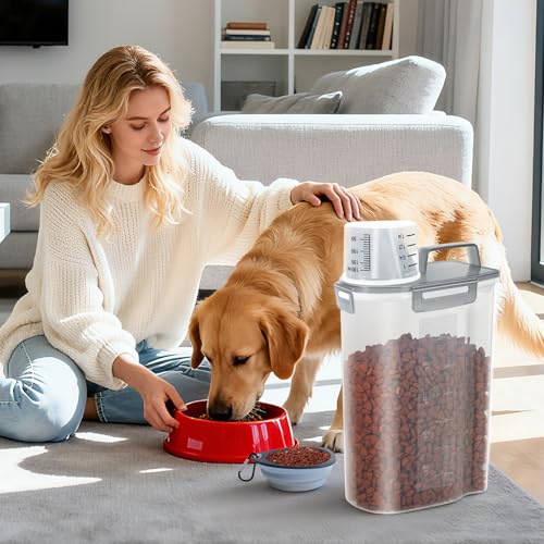 Airtight Small Cat Dog Pet Food Storage Containers BPA Free