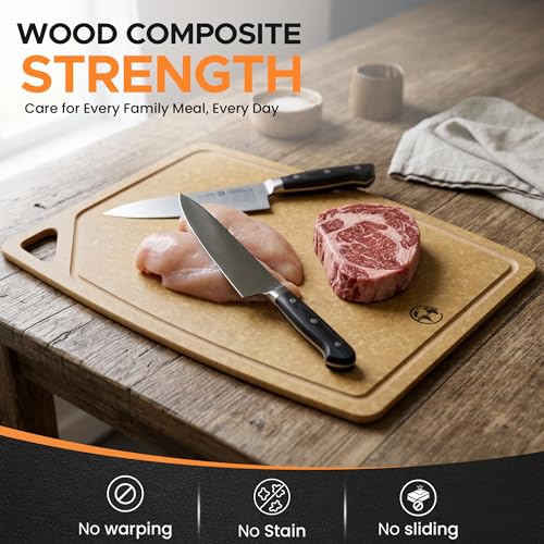 Composite Wood Cutting Board Set of 3 (3 Count)