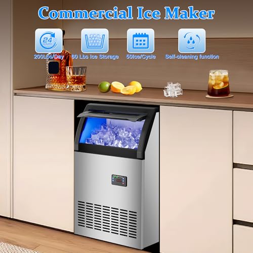 Ice Maker Commercial Spray Drench Ice Maker Machine 200Lbs