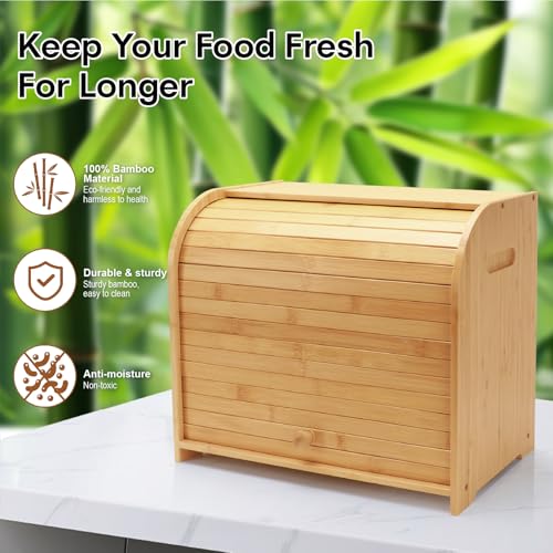 Bread Box for Kitchen Countertop