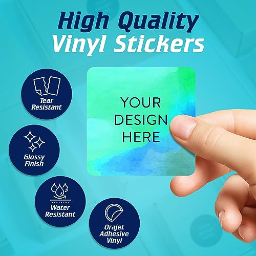 100 Custom Vinyl Stickers (100 Count)