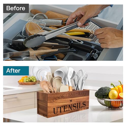 Extra Large Utensil Holder Countertop for Kitchen Counter