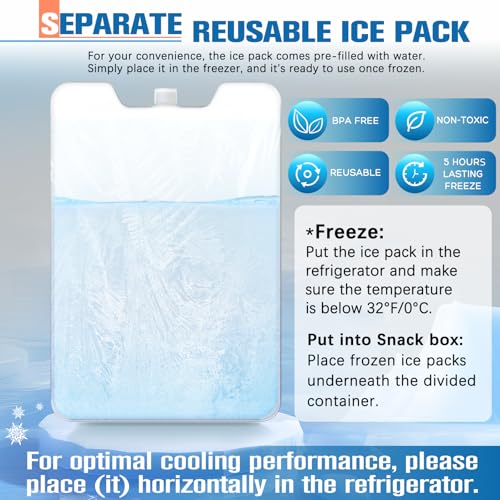 Chilled Portable Snackle Box Container Beach Essentials Insulated Bag Keep Food Warm