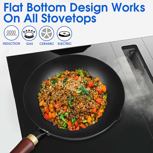 10 Inch Carbon Steel Wok For Electric