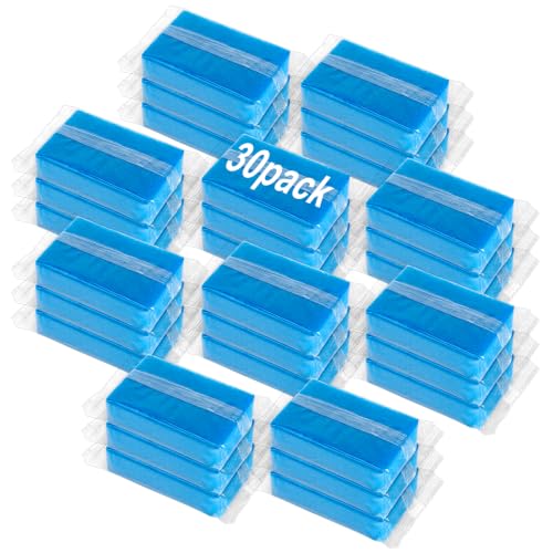 30 Pcs Individually Wrapped Sponges for Airbnb Apartment Blue (50 Count)