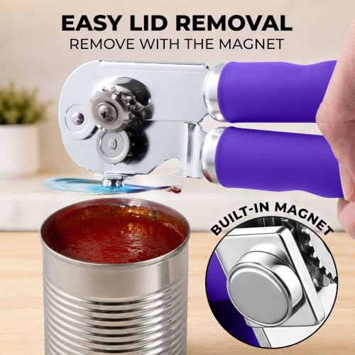 Stainless Steel Swing Open Manual Can Opener Comfortable Grip