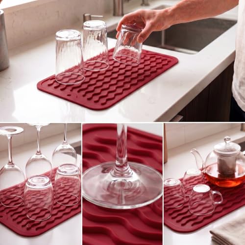 Silicone Dish Drying Mat for Multiple Usage