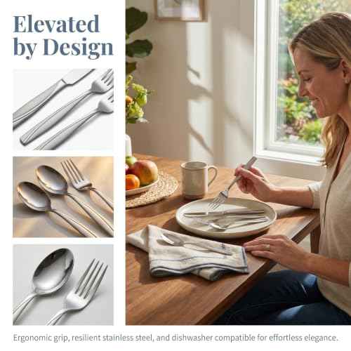30 Piece Stainless Stee Silverware Set for 6 (30 Count)