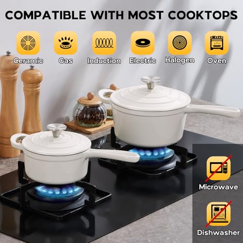 1QT & 2QT Saucepan Set with Lid (2 Count)