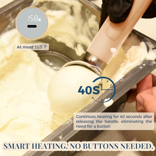 Heated Ice Cream Scoop Rechargeable