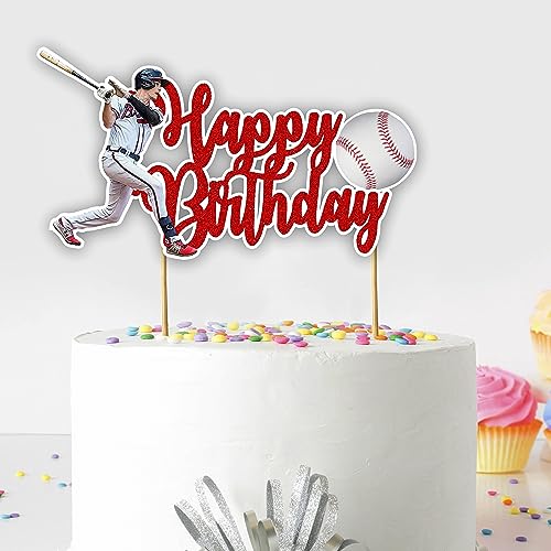 Baseball Happy Birthday Cake Topper
