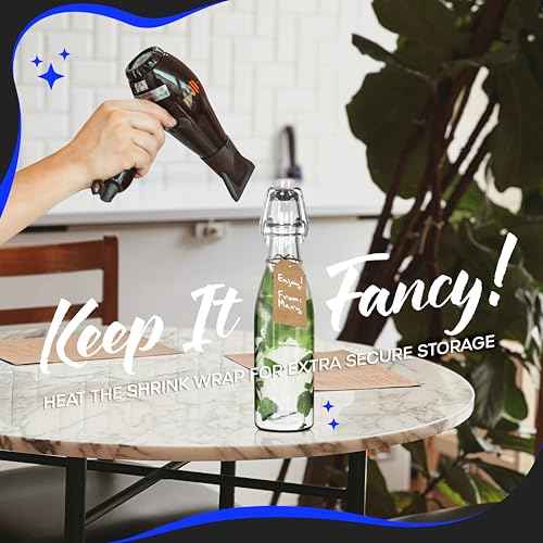 12 Oz Swing Top Glass Bottles with Airtight Lid 12 Pack Bundle (12 Count)