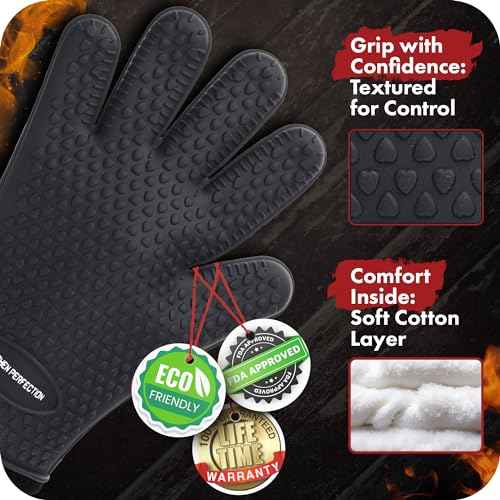 XL Silicone Smoker BBQ Gloves