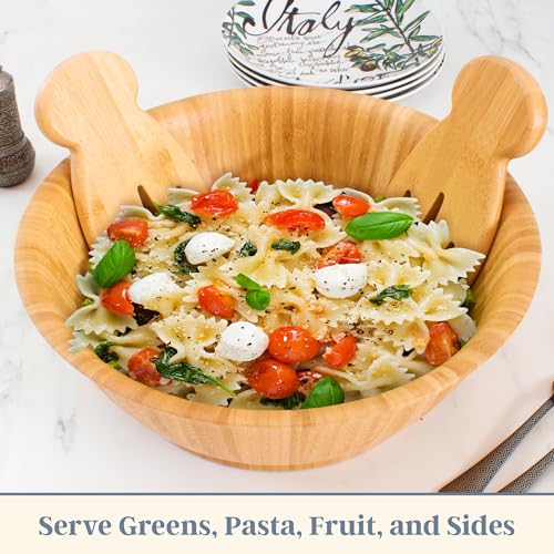 Salad Hands Wood Salad Tongs Alternative for Serving
