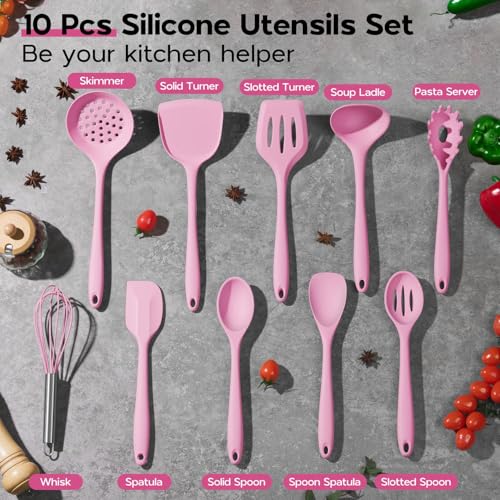 Silicone Cooking Utensils Set (10 Count)