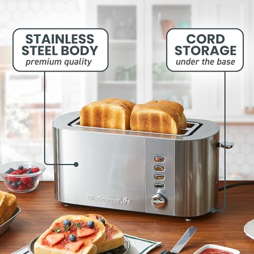 4 Slice Long Slot Toaster