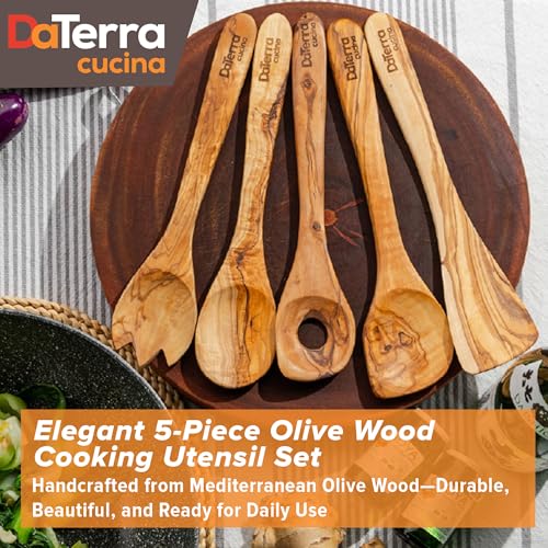 12 Inch Olive Wood Cooking Utensil Set 5 (5 Count)