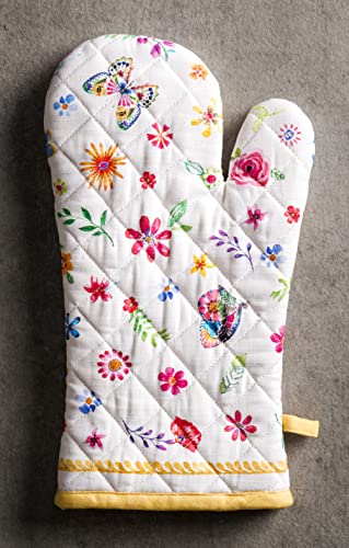 100% Cotton Oven Mitt & Pot Holder Set