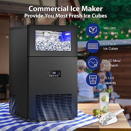 Commercail Ice Maker 160Lbs