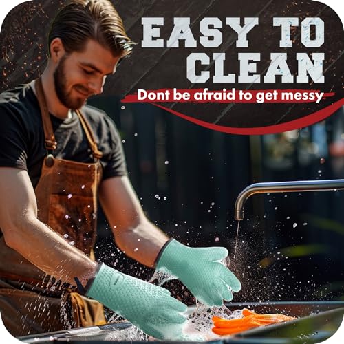 Silicone Smoker BBQ Gloves (2 Count)