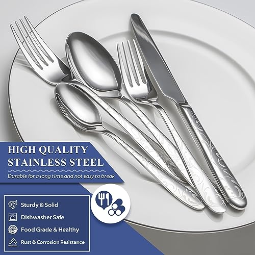 40 Piece Silverware Set Service for 8 (40 Count)