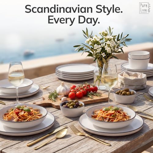 24 Piece White Dinnerware Set for 8 (24 Count)