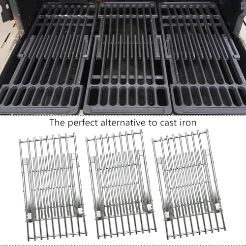 Stainless Cooking Grill Grates Replacement Adjustable Universal Extends from 14" to 20" Long