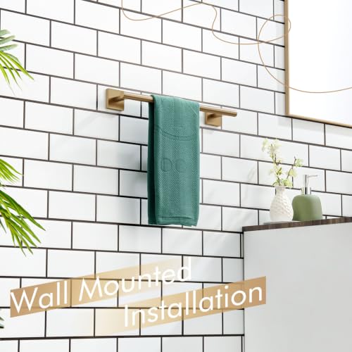 Bathroom Towel Bars 12 Inch Towel Ring Champagne Bronze 30CM Hand Towel Holder for Bath Kitchen Wall Stainless Steel B4005CPG