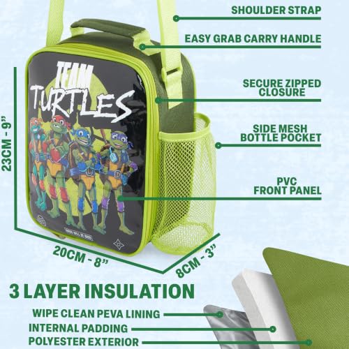 Teenage Mutant Ninja Turtles Boys Lunch Box 3Pc Set (3 Count)