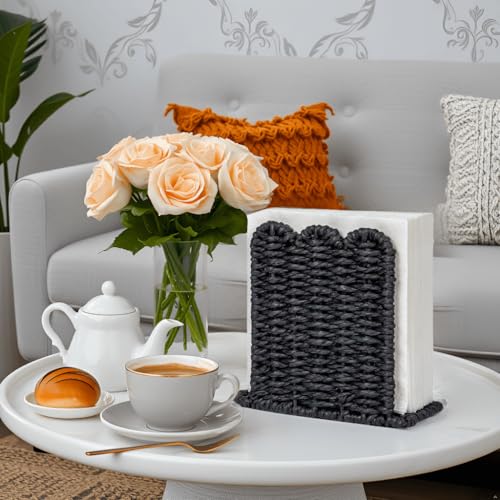 Scalloped Napkin Holder for Table Home Rustic Room Decor