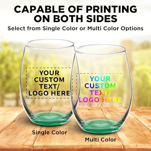 50 ARC Stemless Wine Glasses Set (50 Count)