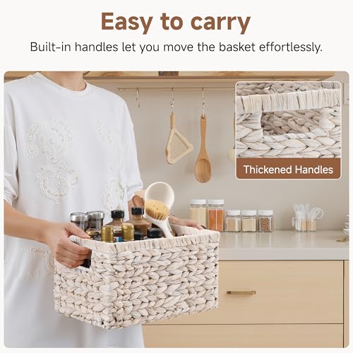 Wicker Storage Baskets for Shelves (2 Count)