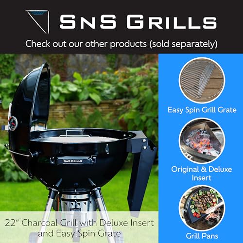 SnS Grills Slow ‘N Sear EasySpin Charcoal Grill Cooking Grate