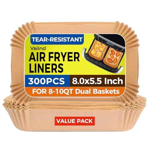 300Pcs Air Fryer Liners Disposable 8"x5.5" for Ninja & bella Slim (300 Count)