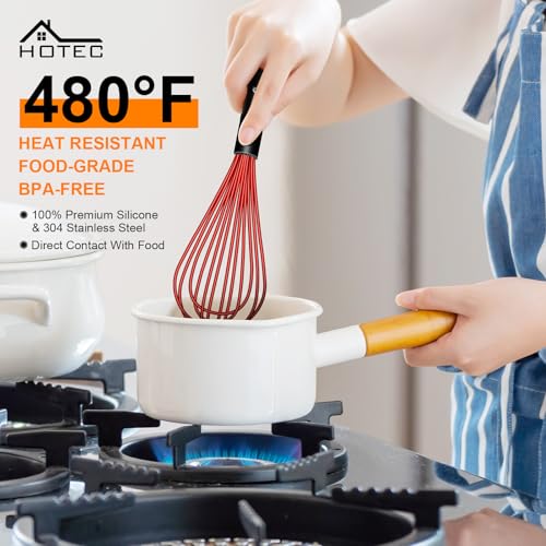 4 Pieces Silicone Whisks Set (4 Count)