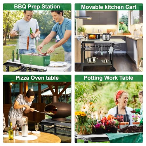 Outdoor Grill Cart Pizza Oven Stand