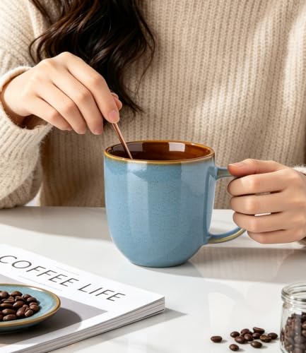 Ceramic Coffee Mugs Set of 6 (6 Count)