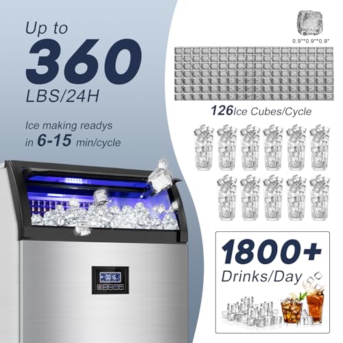 Commercial Ice Maker Machine 360LBS