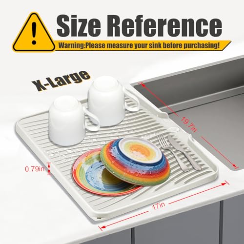 Silicone Dish Drying Mat for Kitchen Counter