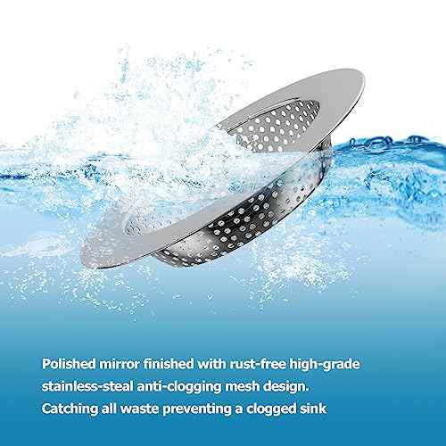 2PCS Kitchen Sink Stopper and Kitchen Sink Drain Strainer (2 Count)