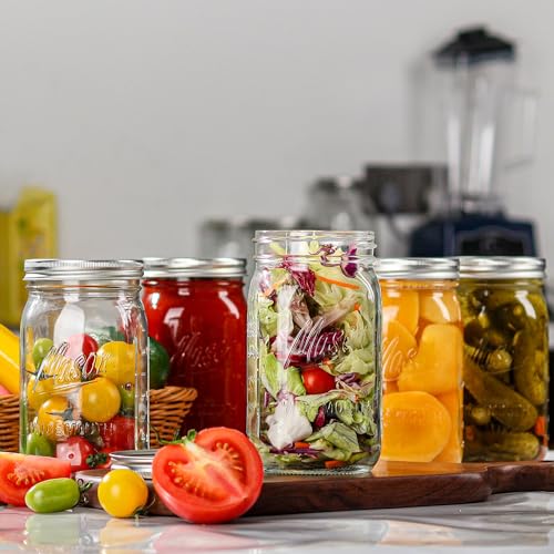 Wide Mouth Mason Jars 32 oz (12 Count)