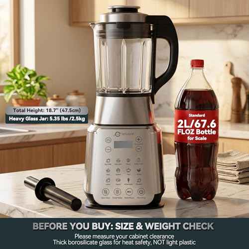 1500W Professional Glass Blender for Kitchen (28 Count)