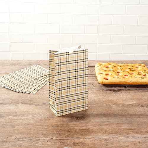 Paper Plaid Bag (100 Count)