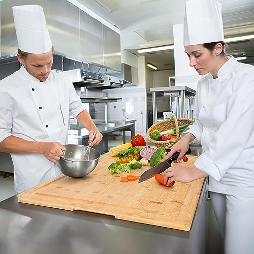 36 x 24 Extra Large Bamboo Cutting Board for Kitchen