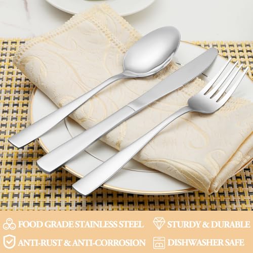 30 Piece Silverware Set Service for 6 (30 Count)
